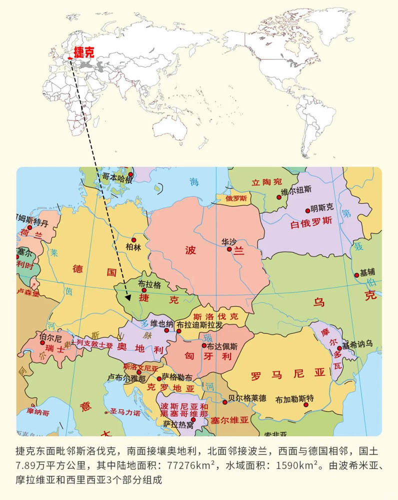 认识捷克：捷克的政区、地图、国名、国旗、货币和插座